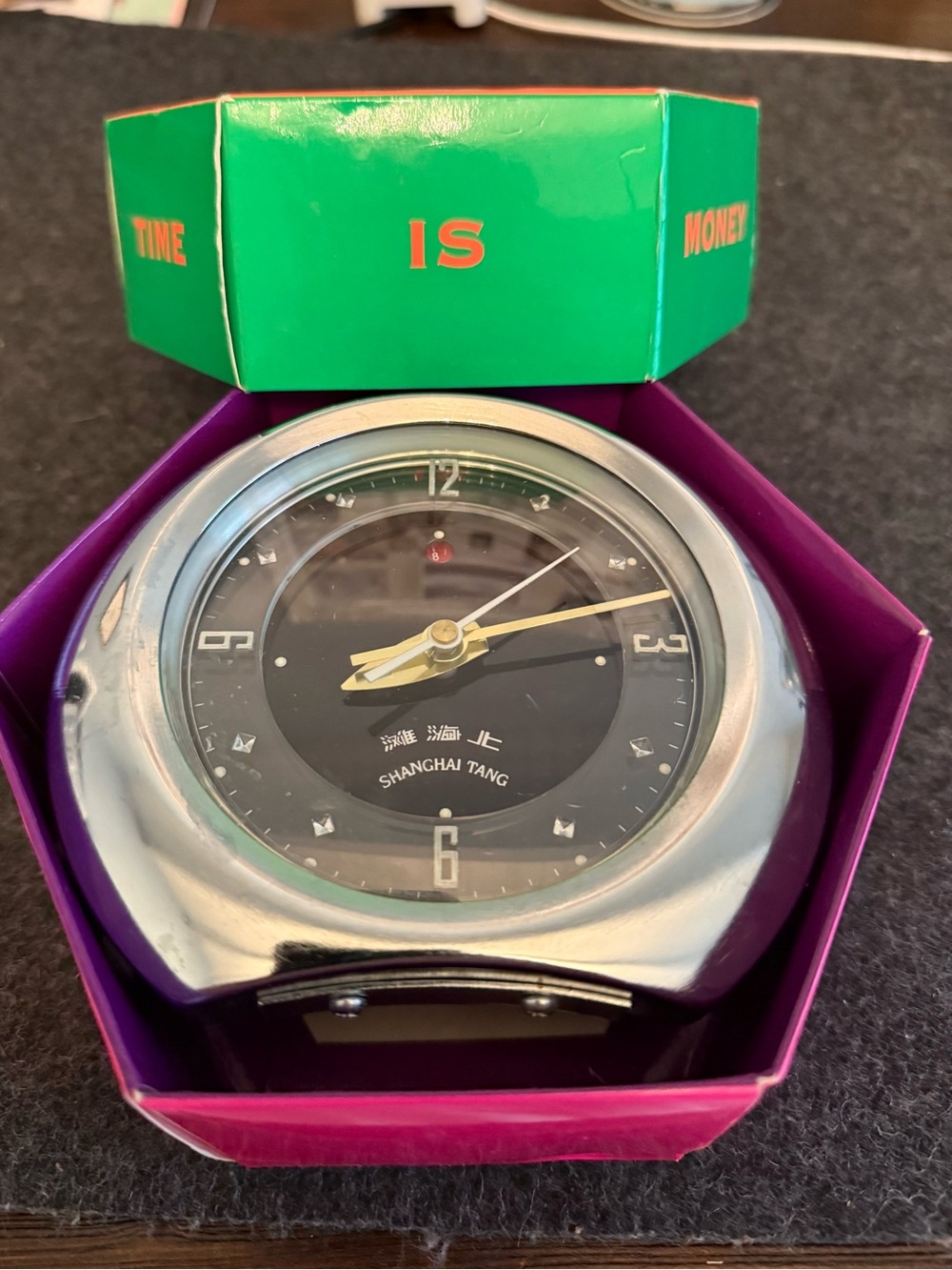 Shanghai Tang Alarm Clock w/Free ST Shopping Bag